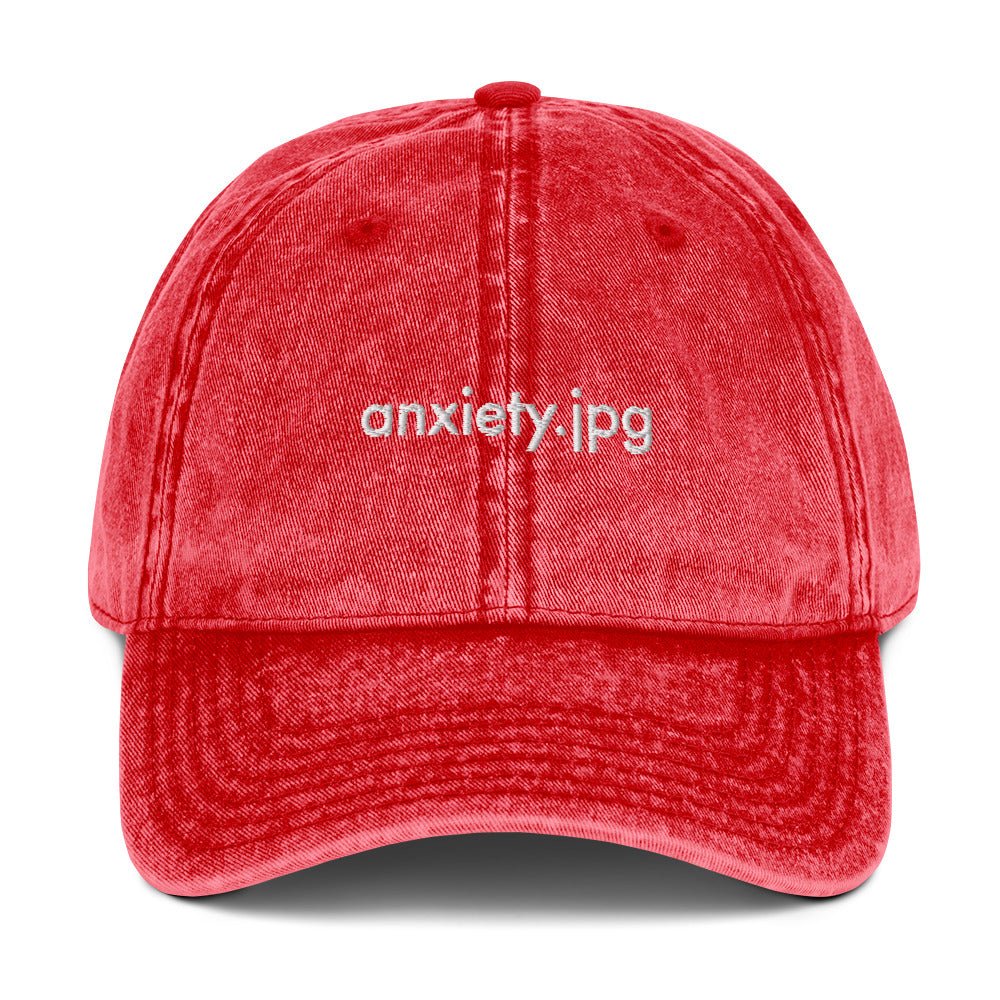 Anxiety.jpg® Cotton Twill Cap - cäpi 🧢