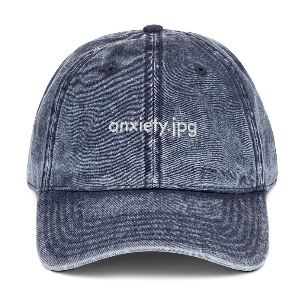 Anxiety.jpg® Cotton Twill Cap - cäpi 🧢