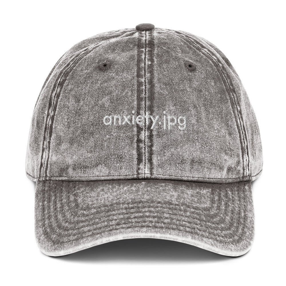 Anxiety.jpg® Cotton Twill Cap - cäpi 🧢