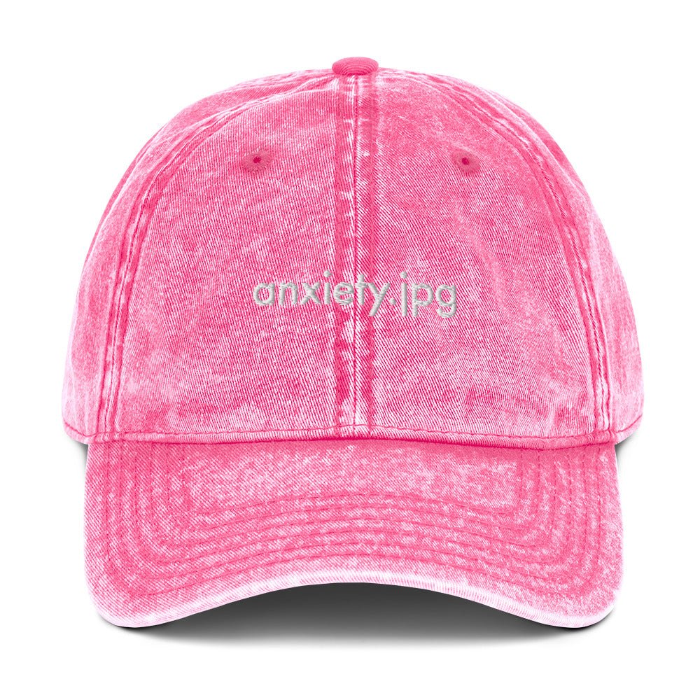 Anxiety.jpg® Cotton Twill Cap - cäpi 🧢