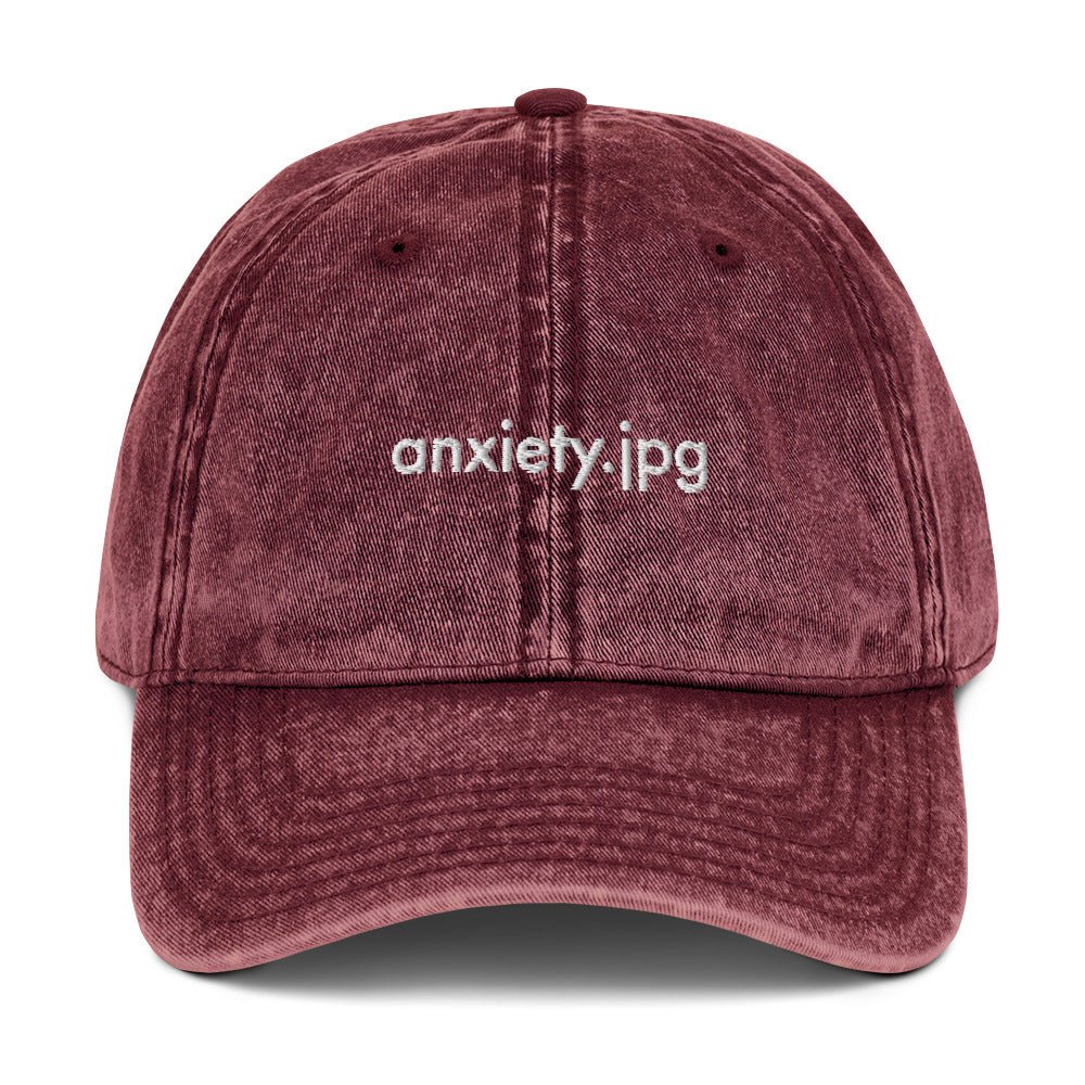 Anxiety.jpg® Cotton Twill Cap - cäpi 🧢